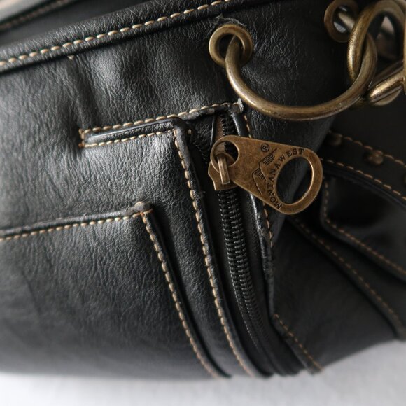 Montana West R Heavy Duty Hand Shoulder Bag Purse Bird Feather Detail 8 Pockets - Picture 10 of 16